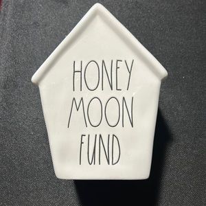 Rae Dunn Honeymoon Fund 6.5”x4” Piggy Bank Birdhouse